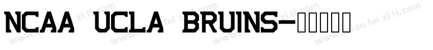NCAA UCLA Bruins字体转换